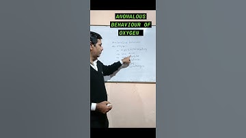Anomalous Behaviour of Oxygen #shorts #shortsvideo #trending #trendingshorts #viral #youtubeshorts