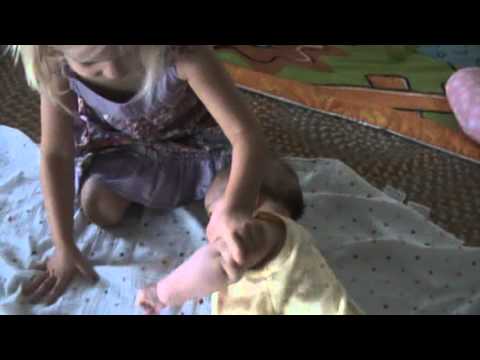 428 - Abigail rolling from belly to back (2) - 6/14/12