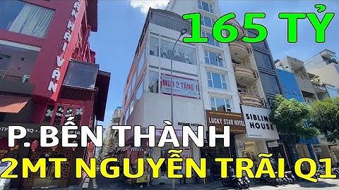 Bán nhà mặt tiền đường NGUYỄN TRÃI, Phường Bến Thành, QUẬN 1 - Mã sp: SK418