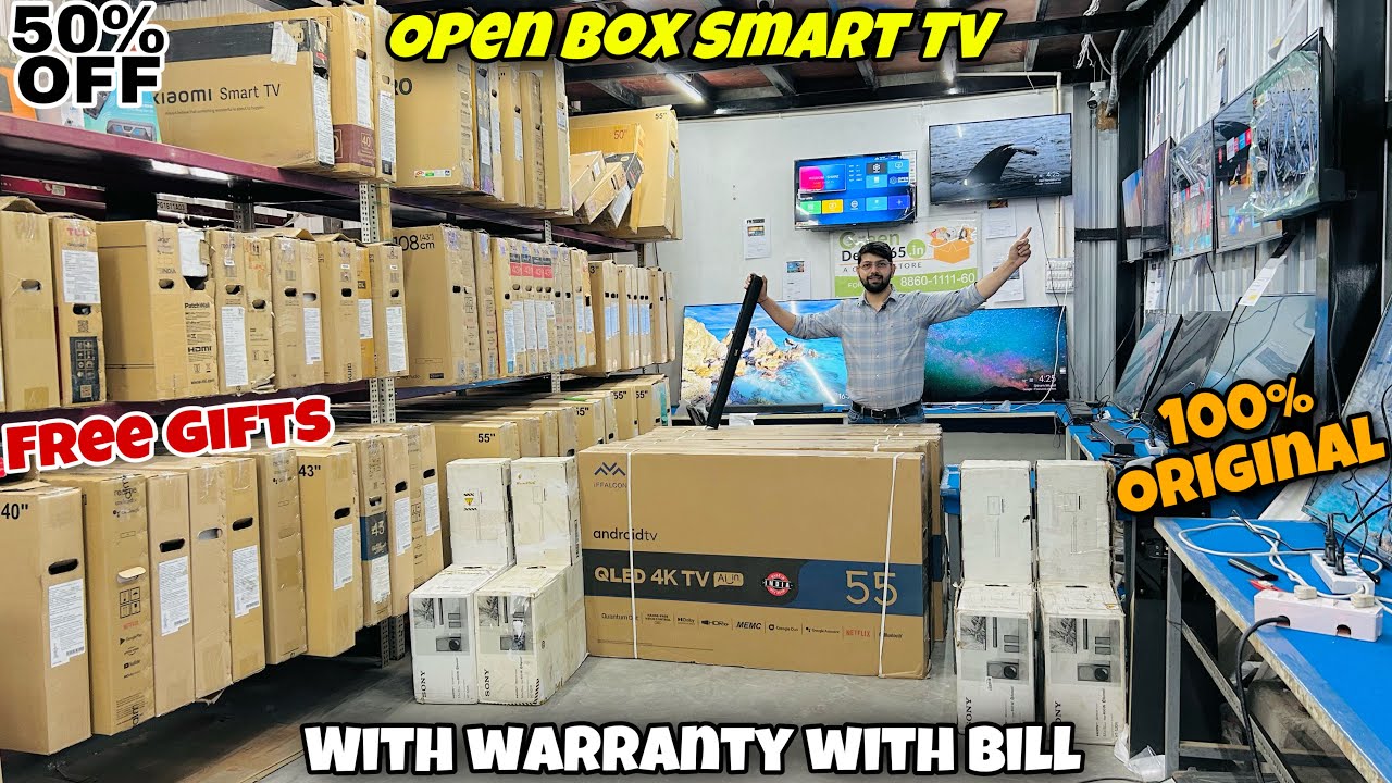 Open Box Smart tv With warranty with bill 100 Original Amazon