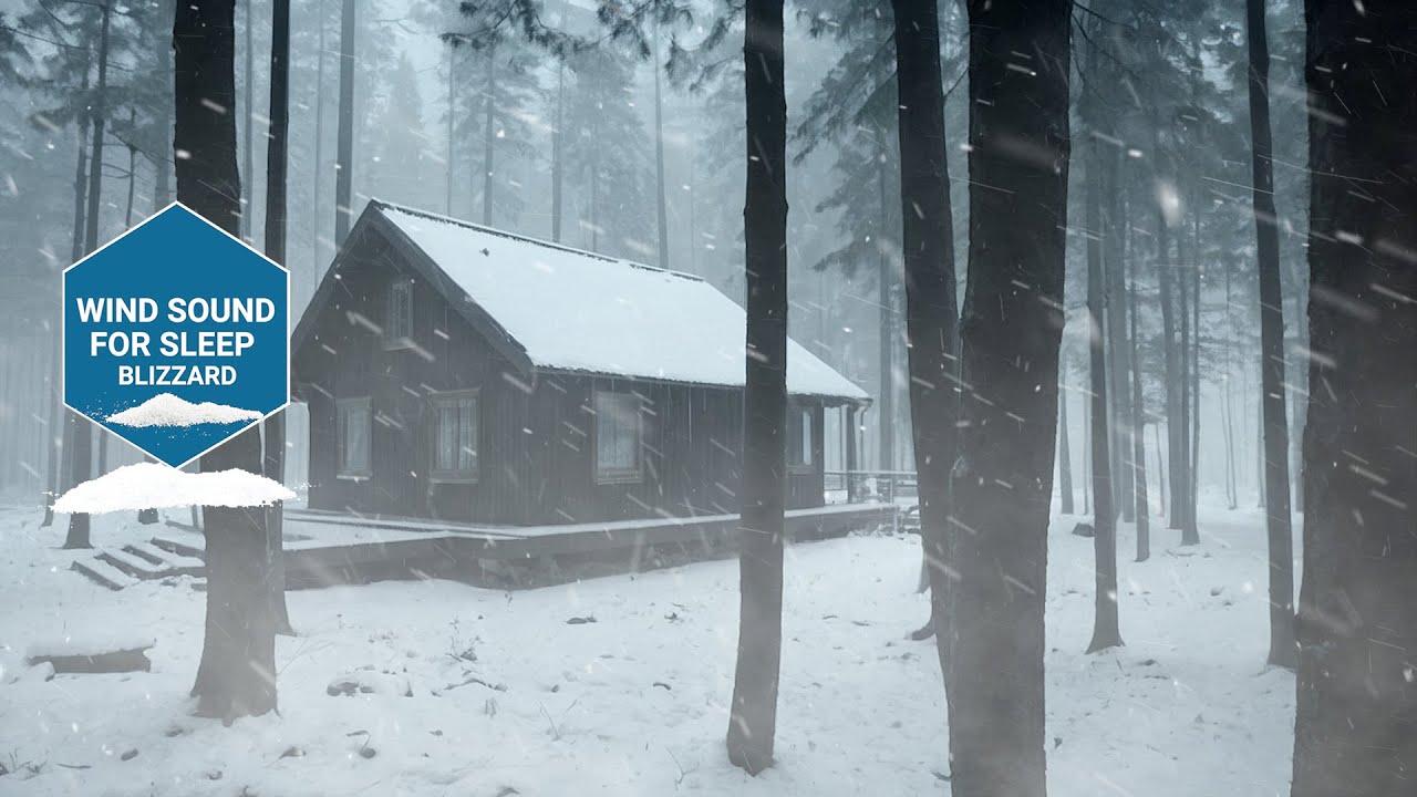 ️Blizzard Sounds & Howling wind | Winter Storm Sounds | Heavy Snowstorm ...