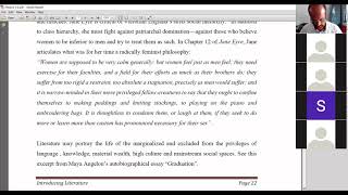 Introducing Lit  Module 3 Discussion