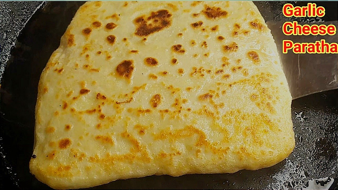 5 minutes easy recipes I breakfast recipes easy I Garlic Cheese Paratha ...