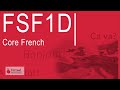 Core French, Grade 9, Academic (FSF1D)
