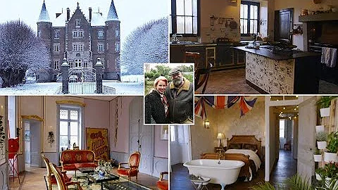 Dick and Angel Strawbridge show off their 45-room French chateau