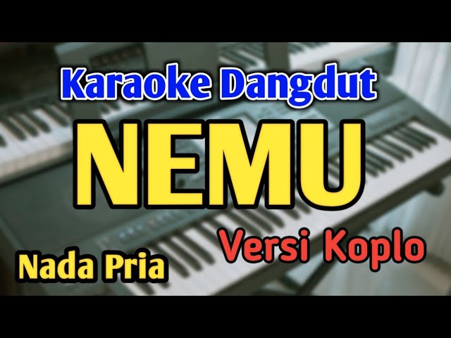 NEMU - KARAOKE || NADA PRIA COWOK || Versi Koplo || Audio HQ || Live Keyboard class=