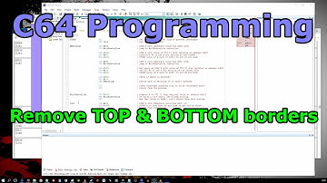 C64 Programming - How to Remove Top and Bottom borders