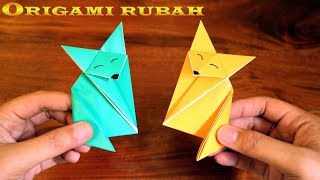 Cara membuat origami rubah mudah untuk anak