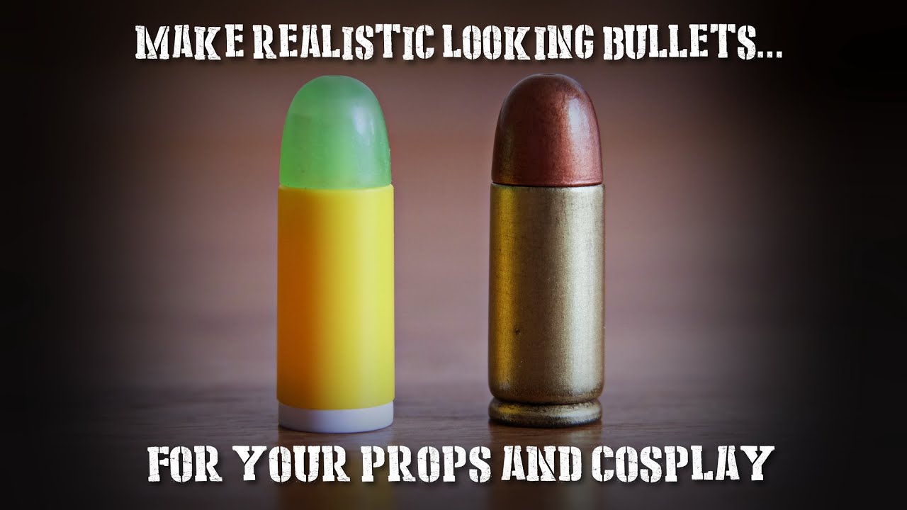 Make realistic looking bullets (.45 ACP) for props and cosplay! 