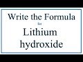Lithium Hydroxide and Ionic Compounds