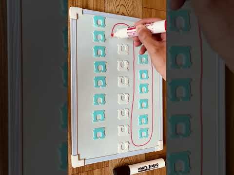 【高齢者脳トレ】ホワイトボードとバッグクロージャー（食パンの袋をとめるやつ）を使って迷路ゲーム⭐️