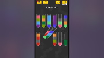 #new Water Color Sort Puzzle level 561 #WaterColorSortPuzzle #game #games