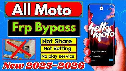 Motorola Frp Bypass || Motorola Android 15 Frp Bypass 2026 || Latest Security Motorola 