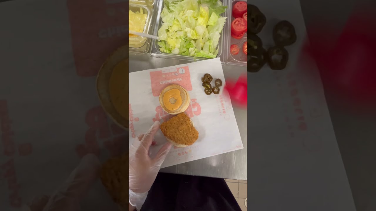 BK POV A Burger King Crew Member Got Chicken Jr With Only Spicy Sauce Glaze And Jalape O