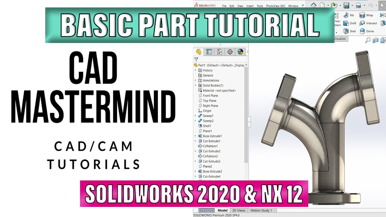 Basic Tutorial In Solidworks  Nx || Solidworks 2020 || Nx 12.0