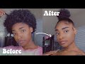 how to do a top knot bun with short hair with NO WEAVE ! | Eva Williams