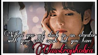 When you get stuck in an elevator with your cold crush || Taehyung Oneshot