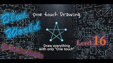 One Touch Drawing Level 16 Blue World