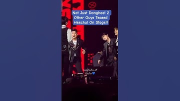 Not Just Donghae! 2 Other Guys Teased Heechul On Stage!! no
