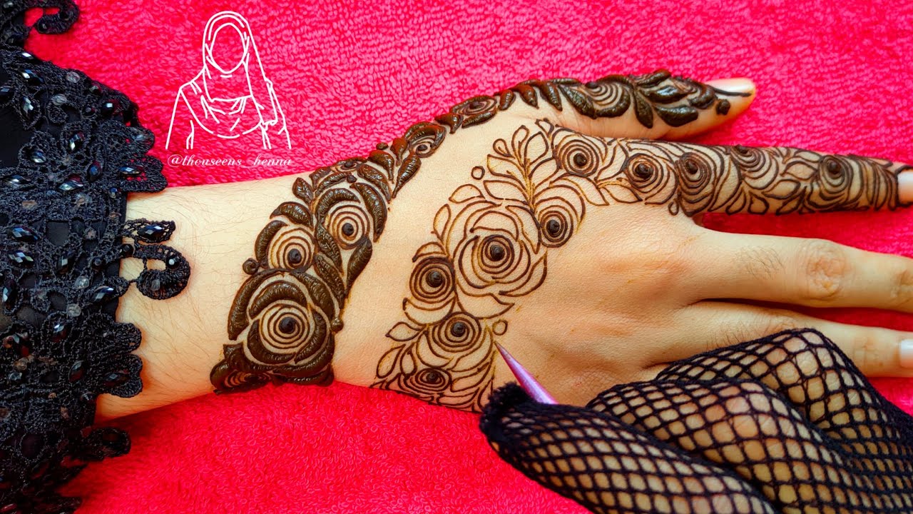 Latest, Beautiful, Bold, stylish, Gulf Roses Henna Designs ...