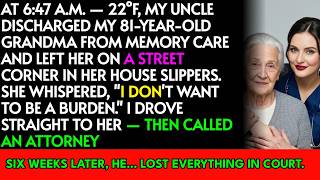 My Uncle Drained My 81-Year-Old Grandma's $90K Savings — Then Left Her On A Street Corner At 22°F
