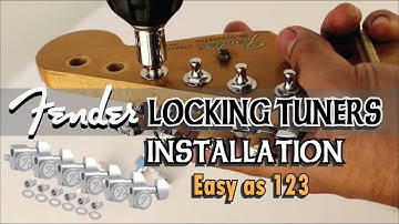 FENDER LOCKING TUNERS EASY INSTALLATION | ALVIN DE LEON (2019)