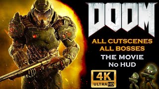 Doom All Cutscenes (Game Movie) 4K UltraHD