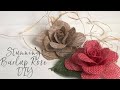 Stunning Burlap Rose DIY
