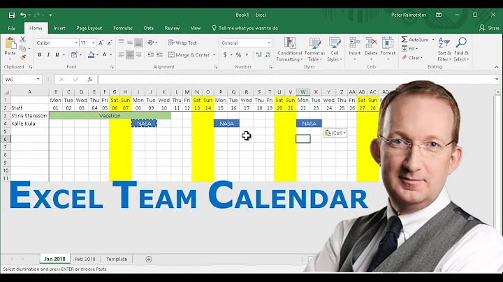 Efficiently Manage Your Team with an Excel Calendar