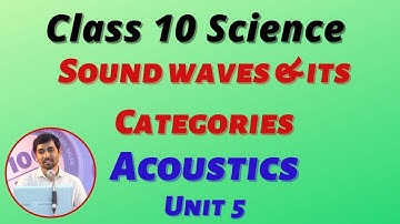 Class 10 Science  Sound Waves & its categories Acoustics Unit 5 physics TamilNadu Syllabus Alexmaths