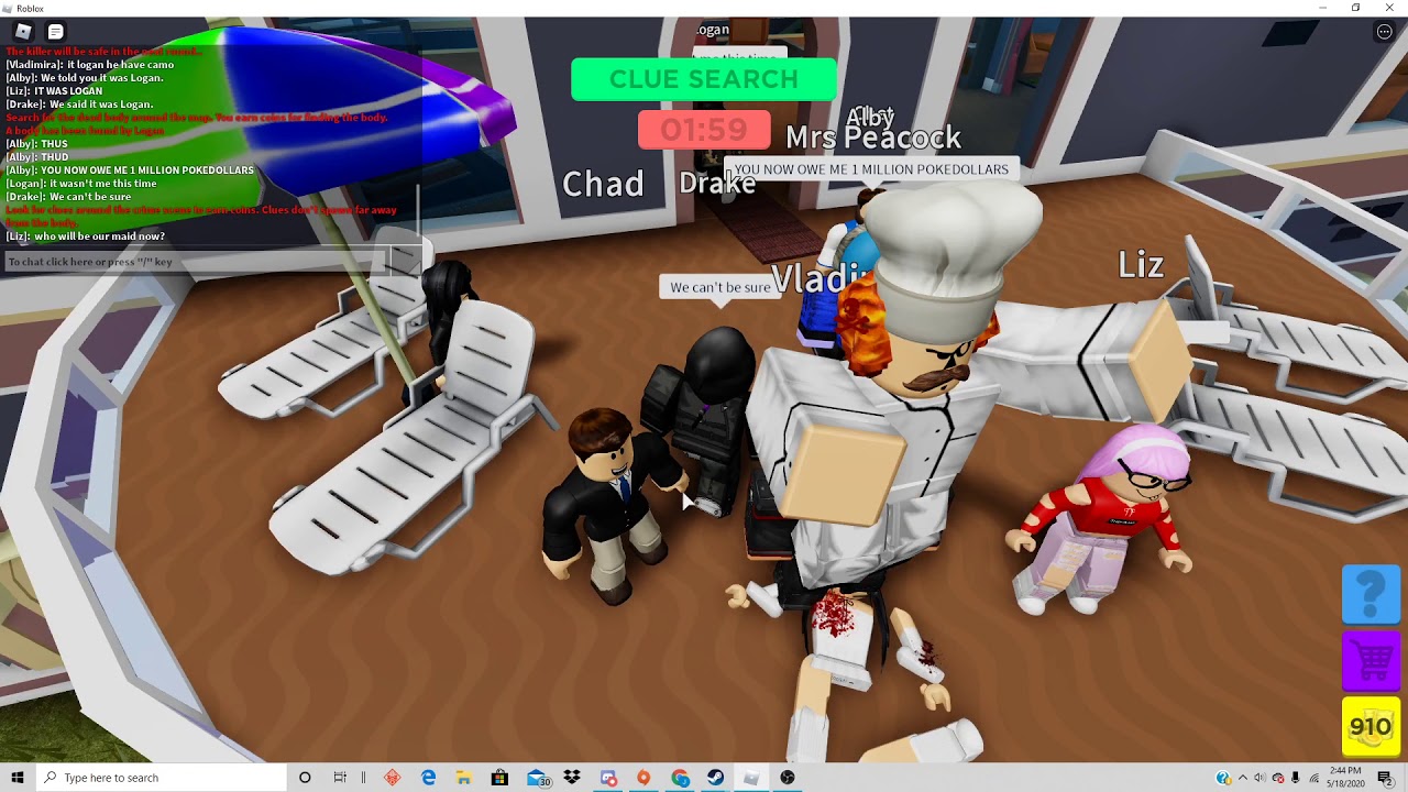And I Would Ve Gotten Away With It Too Roblox Murder Island 2 Ft Foo Youtube - foo roblox