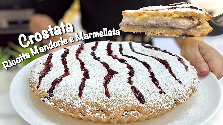 CROSTATA RICOTTA MANDORLE E MARMELLATA facile e veloce