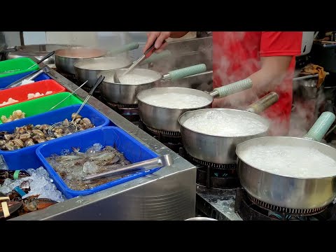 浮誇!波士頓龍蝦海鮮粥/Amazing Boston Lobster Porridge Cooking Skills-台灣街頭美食