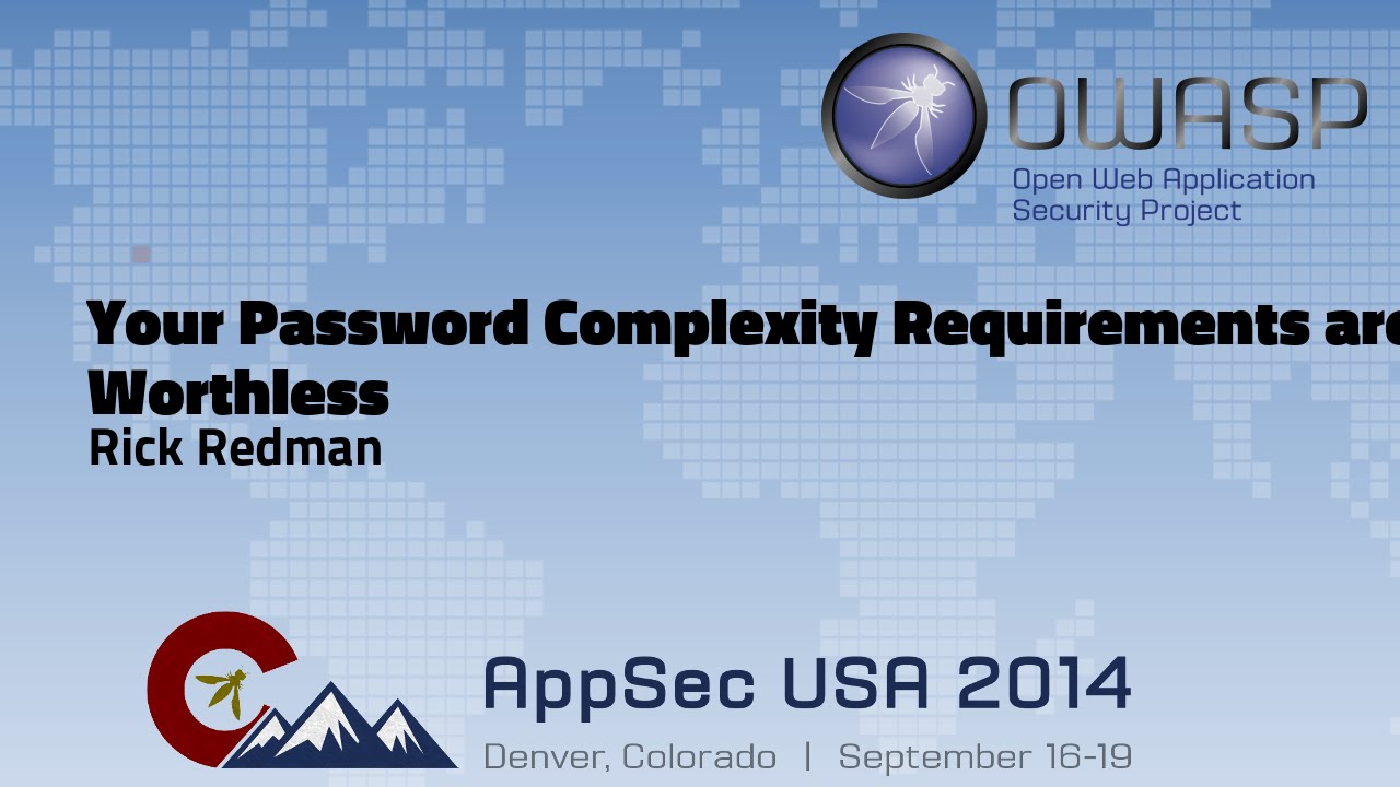 password requirements