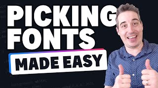 Make your sites look better // Simple tips to picking fonts