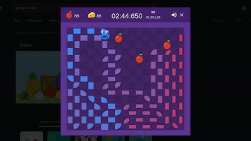 Google Snake World Record Run [3:39.410 Seconds] (Cheese, Dice, Small, Slow, 100)