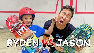 9 YEAR OLD BEATS PRO SKATER IN S.K.A.T.E.?!