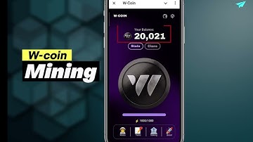 W Coin Telegram Tap To Earn (Eng Dub) || W Coin Mining Airdrop Details || W-coin WALLET Connect ||