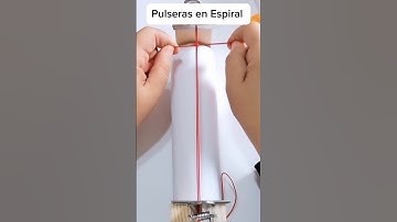 TUTORIAL 👆 Cómo hacer una pulsera de hilo chino en forma de Espiral