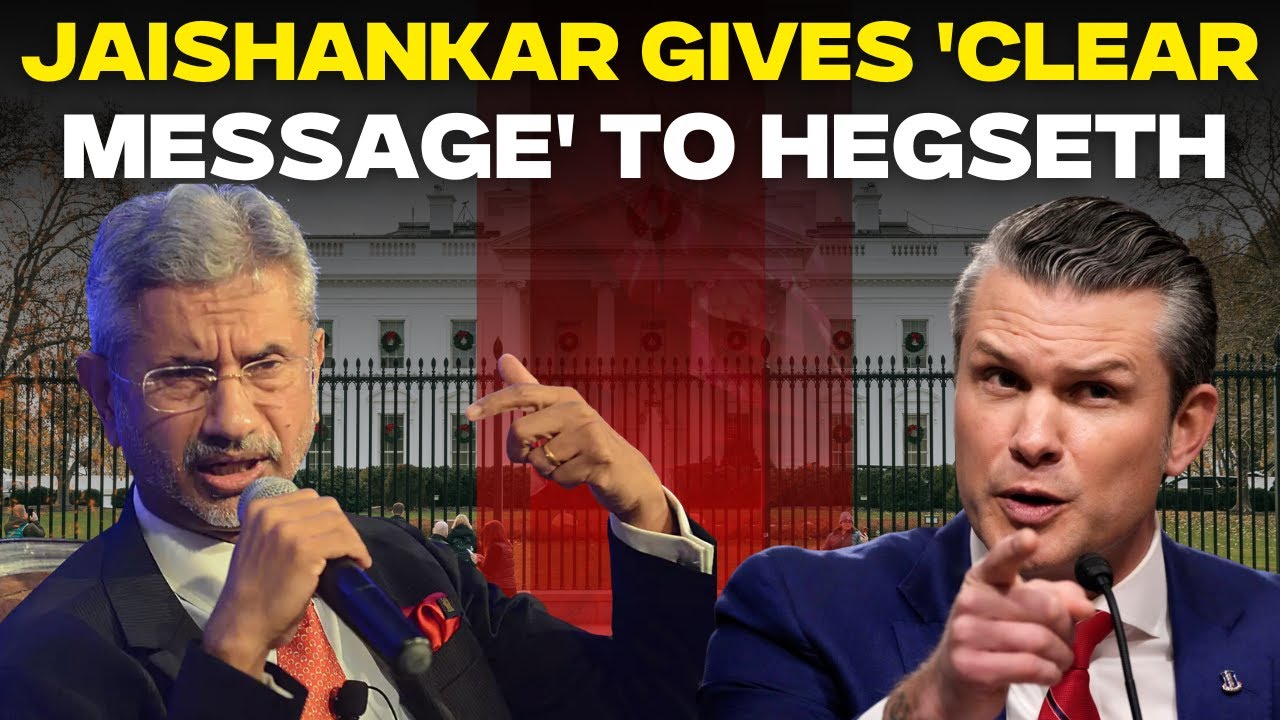 Jaishankar Speech Live | S Jaishankar Gives 'Clear Message' To Pete Hegseth | US News | India