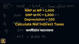 Calculate Net Indirect Taxes | Class 12 Economics | in Assamese