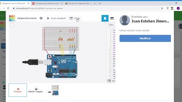 Lampara de mezcla de colores  Tinkercad