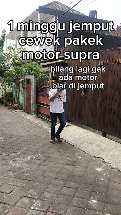 jemput cewek pakek Supra #malu