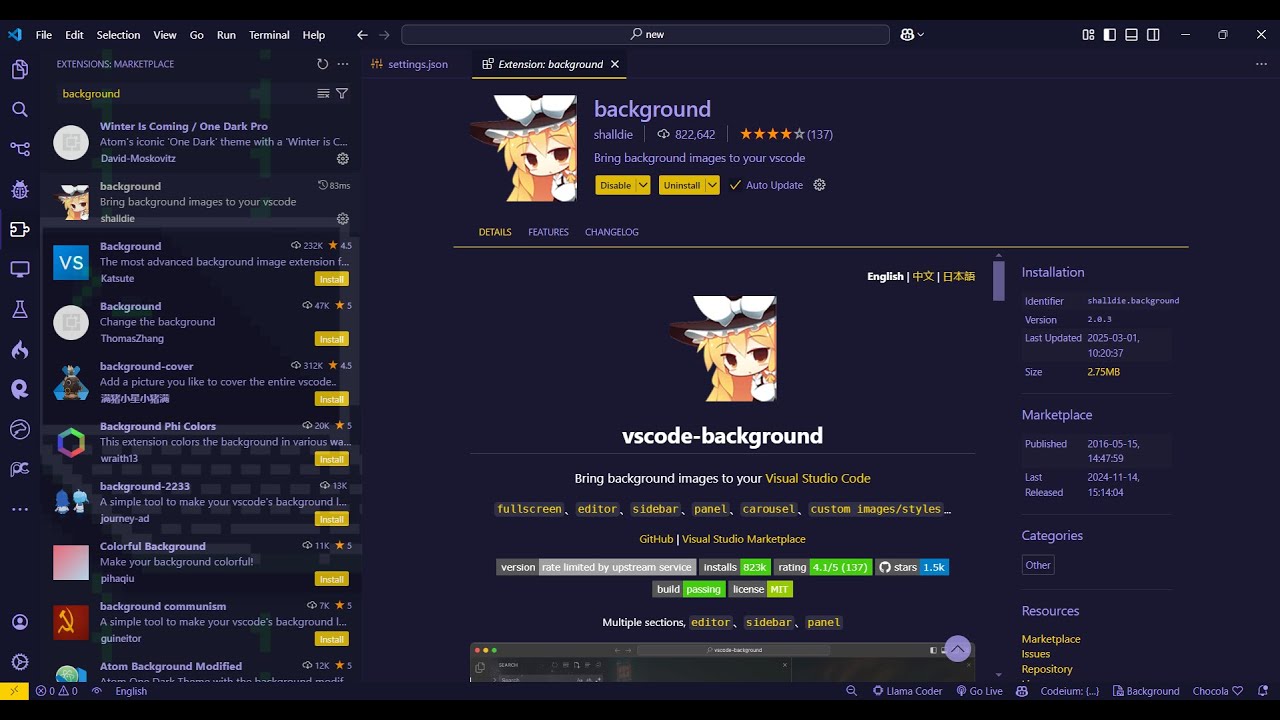 VSCode Tutorial to Customize and Change Background of IDE With Images ...