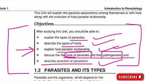 📚PARASITOLOGY📚MZOE-001✔️UNIT-1✅ Parasites and it