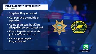 Man arrested after stolen vehicle pursuit, Roseville police say