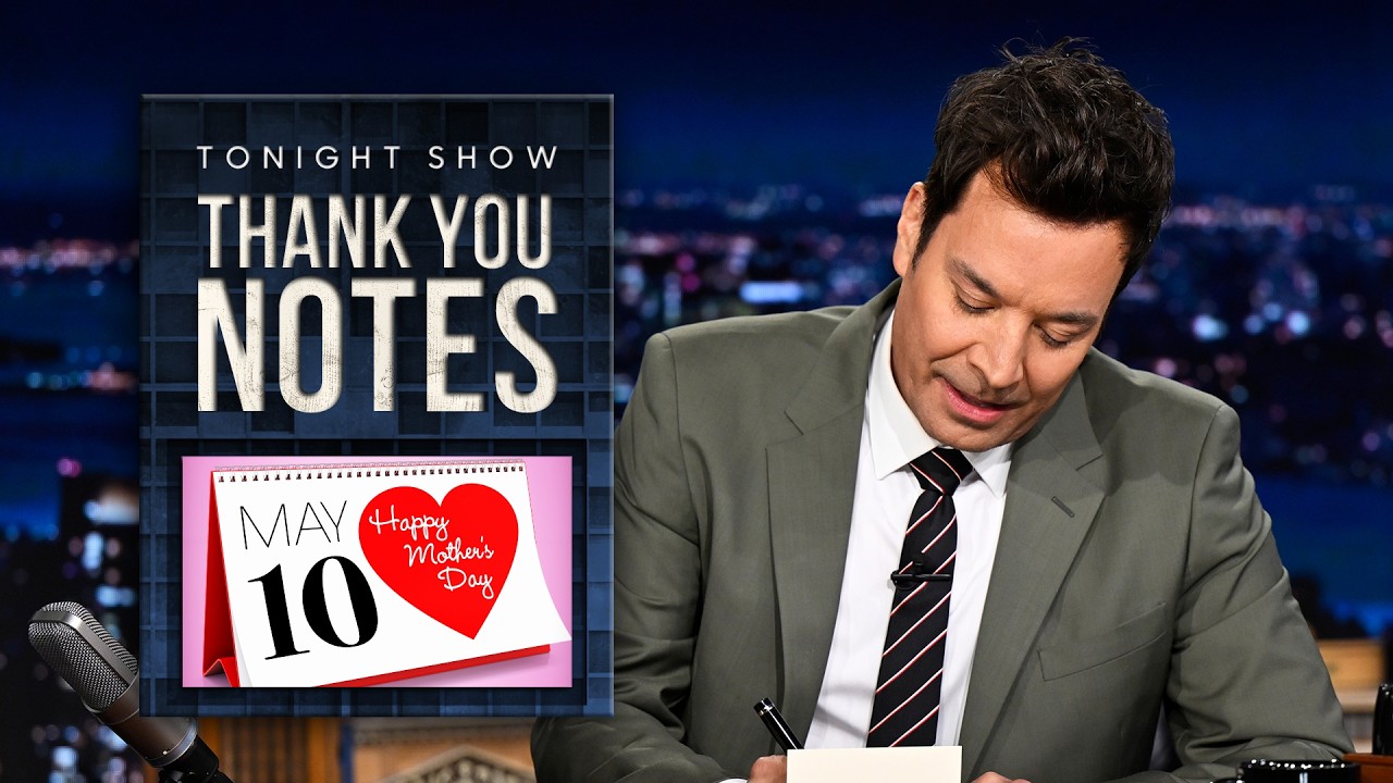 Thank You Notes: Mother’s Day, Wedding Registries | The Tonight Show Starring Jimmy Fallon