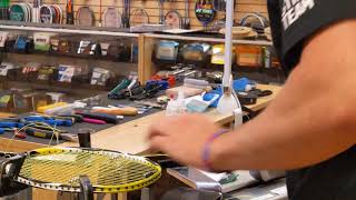 Time Lapse: How to String a Carlton Solar Fusion Badminton Racquet