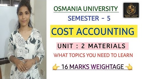 COST ACCOUNTING || UNIT : 2 || MATERIALS || 💯 PASS || LIFO FIFO WEIGHTED & SIMPLE @shivanipallela