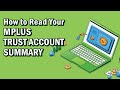 How to Read Your Mplus Trust Account Summary | MPLUS | BURSA